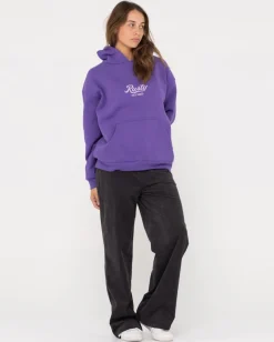 Rusty Old School Graphic Oversize Fleece | Womens Hoodies & Fleece