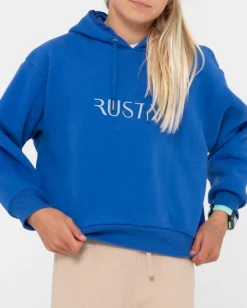 Rusty Signature Hooded Fleece Girls | Kids Tops