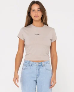 Rusty Signature Skimmer Baby Tee | Womens Tees & Tanks