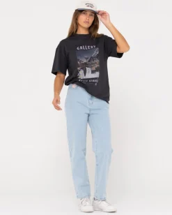 Rusty Studio Oversize Graphic Tee | Womens Graphic Tees