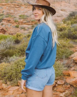 Rusty Sunrise Relaxed Crew Fleece | Womens Hoodies & Fleece