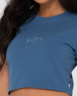 Rusty Sunrise Short Sleeve Baby Tee | Womens Tees & Tanks