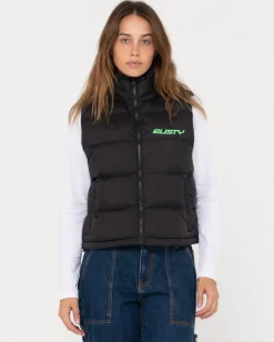Rusty Water Resistant Puffer Vest | Womens Jackets