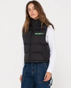 Rusty Water Resistant Puffer Vest | Womens Jackets