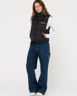 Rusty Water Resistant Puffer Vest | Womens Jackets