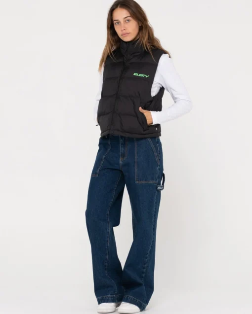 Rusty Water Resistant Puffer Vest | Womens Jackets