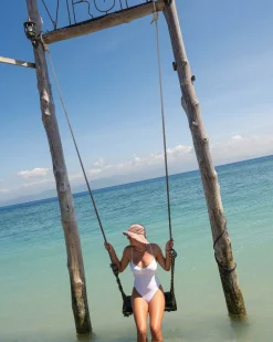 Rusty Sandalwood Textured Balconette One Piece | Womens One Piece