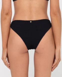 Rusty Sandalwood Textured Classic Bikini Pant Bottom | Womens Bikini Bottoms