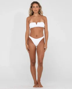 Rusty Sandalwood Textured Classic Bikini Bottom | Womens Bikini Bottoms