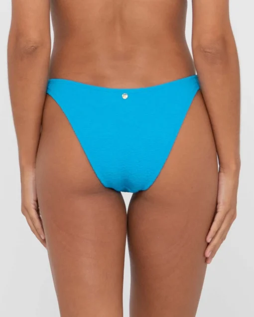Rusty Sandalwood Textured Midi Bikini Bottom | Womens Bikinis