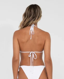 Rusty Sandalwood Textured Multiway Bikini Top | Womens Bikini Tops