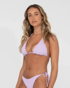 Rusty Sandalwood Textured Multiway Bikini Top | Womens Bikini Tops