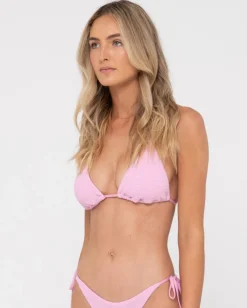 Rusty Sandalwood Textured Multiway Bikini Top | Womens Bikinis