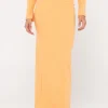 Rusty Scarlett Ribbed Mid Rise Maxi Tube Skirt | Womens Skirts