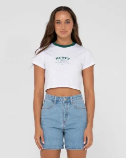 Rusty Second Chance Short Sleeve Graphic Baby Tee | Womens Tees & Tanks