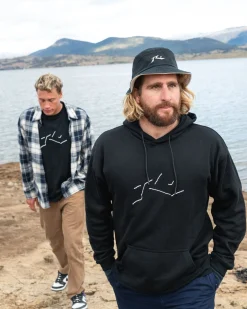 Rusty Shadow R Relaxed Fleece Hoodie | Mens Hoodies & Fleece