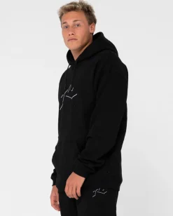 Rusty Shadow R Relaxed Fleece Hoodie | Mens Hoodies & Fleece