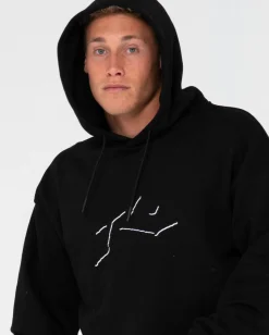 Rusty Shadow R Relaxed Fleece Hoodie | Mens Hoodies & Fleece