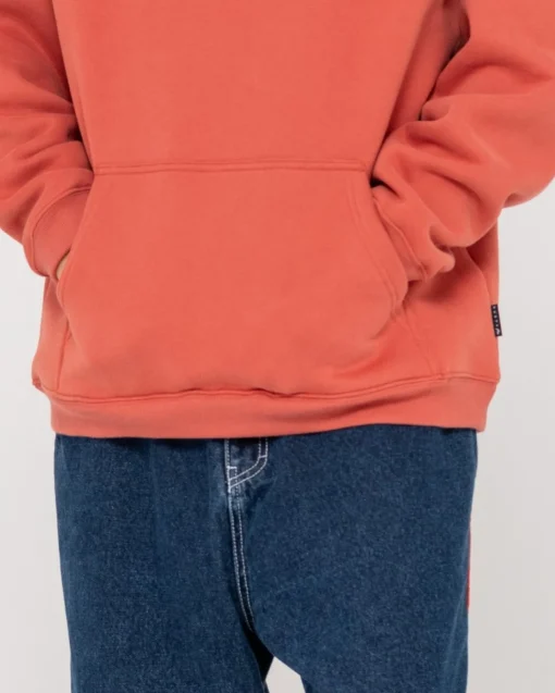 Rusty Shadow R Relaxed Super Fleece Hoodie | Mens Hoodies & Fleece
