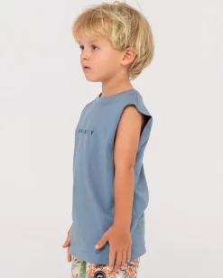 Rusty Short Cut 2 Muscle Runts | Kids Tops