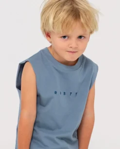 Rusty Short Cut 2 Muscle Runts | Kids Tops