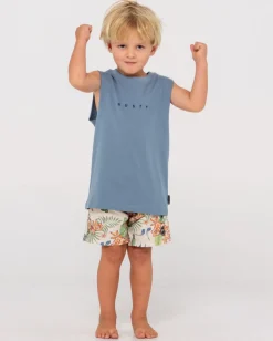Rusty Short Cut 2 Muscle Runts | Kids Tops