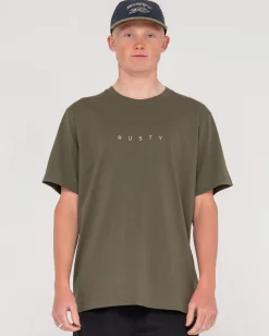 Rusty Short Cut 2 Short Sleeve Tee | Mens Tees