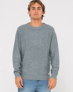 Rusty Skyliner Crew Neck Knit | Mens Knitwear