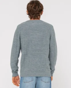 Rusty Skyliner Crew Neck Knit | Mens Knitwear