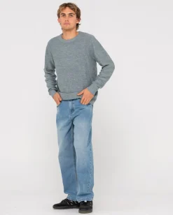 Rusty Skyliner Crew Neck Knit | Mens Knitwear