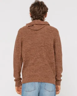 Rusty Skyliner Hood Knit | Mens Knitwear
