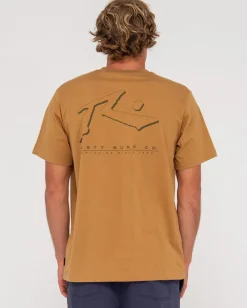 Rusty Sleds And Meds Short Sleeve Graphic Tee | Mens Tees