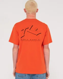 Rusty Sleds And Meds Short Sleeve Graphic Tee | Mens Tees