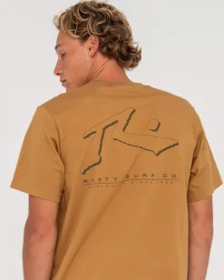 Rusty Sleds And Meds Short Sleeve Graphic Tee | Mens Tees