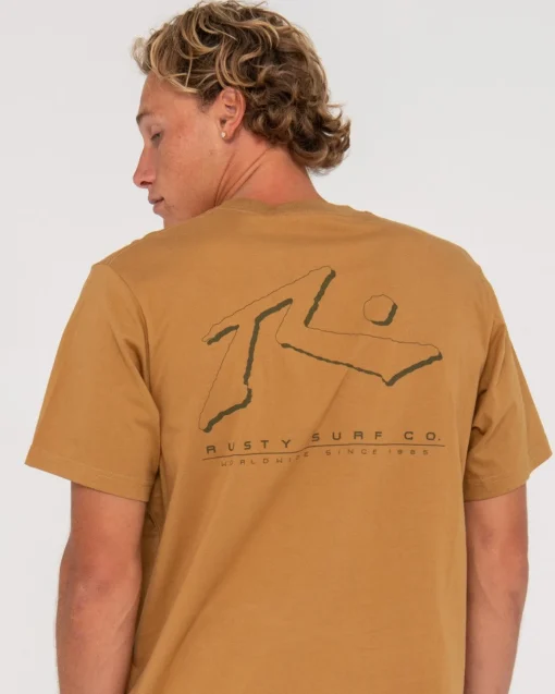 Rusty Sleds And Meds Short Sleeve Graphic Tee | Mens Tees
