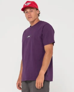 Rusty Slowmo Short Sleeve Heritage Print Tee | Mens Tees