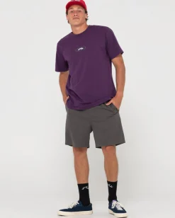 Rusty Slowmo Short Sleeve Heritage Print Tee | Mens Tees