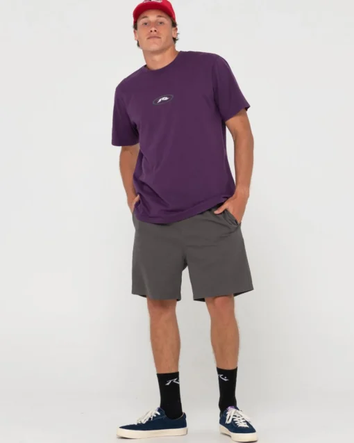 Rusty Slowmo Short Sleeve Heritage Print Tee | Mens Tees