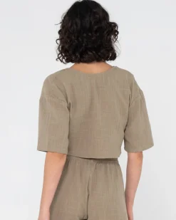 Rusty Somewhere Twisted Reversible Top | Womens Fashion Tops