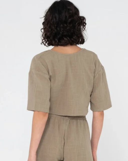 Rusty Somewhere Twisted Reversible Top | Womens Fashion Tops