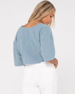 Rusty Somewhere Twisted Reversible Top | Womens Fashion Tops
