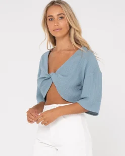 Rusty Somewhere Twisted Reversible Top | Womens Fashion Tops