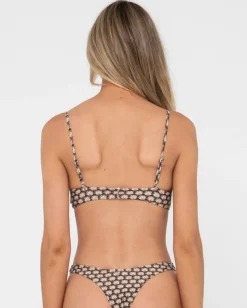 Rusty Sorrento Shell Printed Bralette Bikini Top | Womens Bikinis