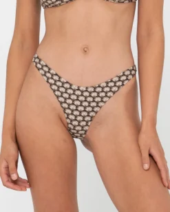 Rusty Sorrento Shell Printed Brazilian Bikini Bottom | Womens Bikini Bottoms