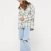 Rusty Stemming Oversized Plaid Shirt | Womens Fashion Tops