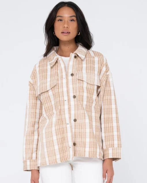 Rusty Stemming Oversized Plaid Shirt | Womens Shirts