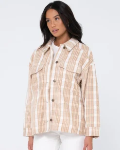 Rusty Stemming Oversized Plaid Shirt | Womens Shirts