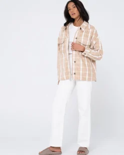 Rusty Stemming Oversized Plaid Shirt | Womens Shirts