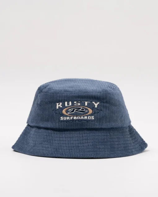 Rusty Strung Out Cord Bucket Hat | Mens Caps & Hats