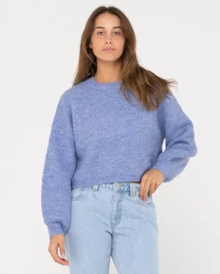 Rusty Sundae Oversized Cropped Crew Neck | Womens Knitwear